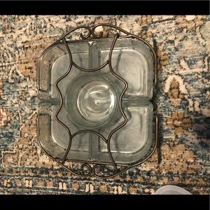 Princess House Fantasia chip dip set perfect shape